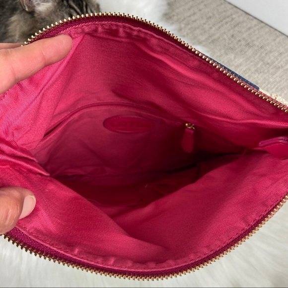 Fossil Tan/ Pink Boho Summer Spring Floral Crossbody Bag Purse - Picture 5 of 8